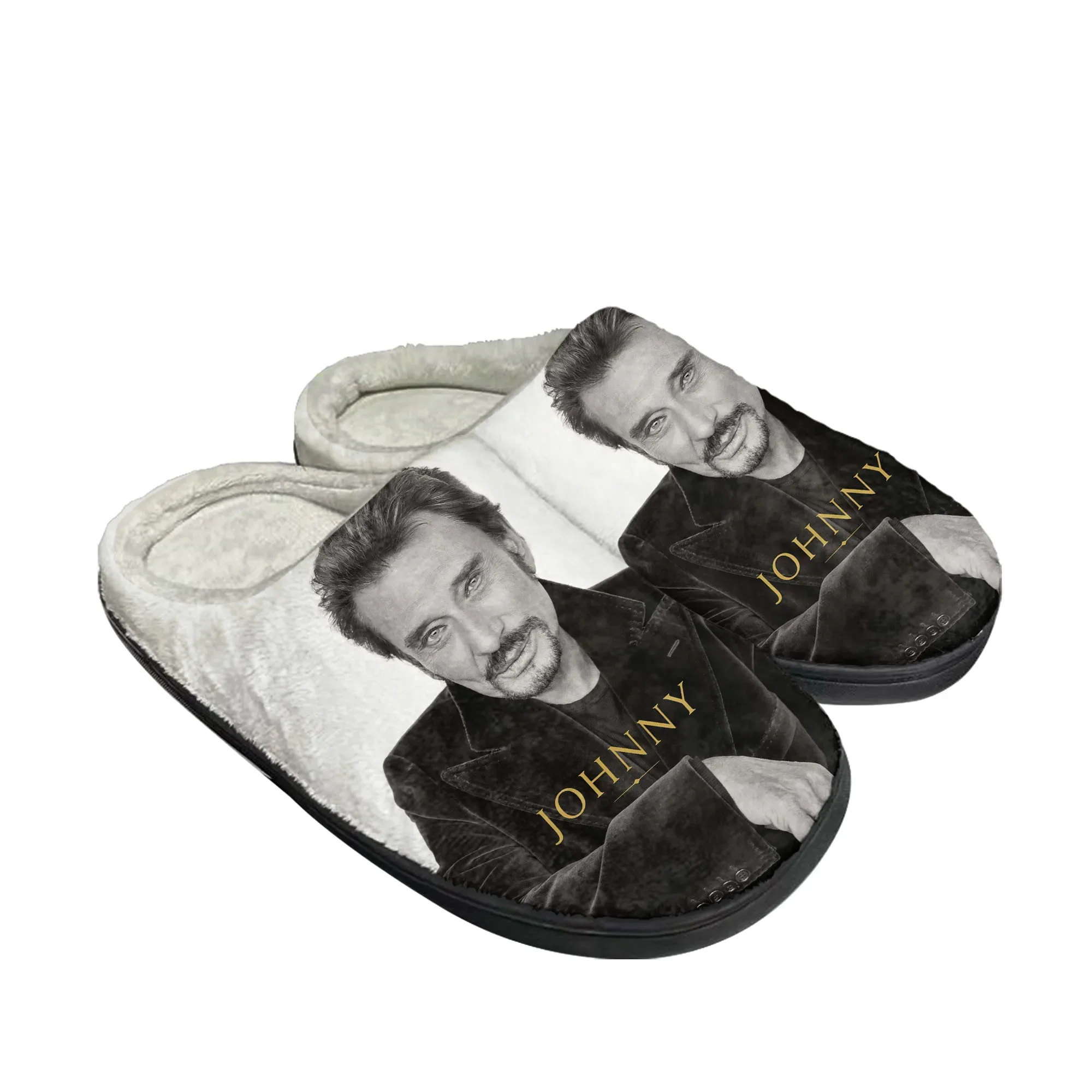 Men Shoes For Winter - Johnny Hallyday Rock Singer Home Cotton