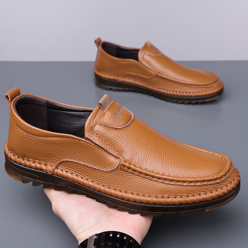 Men'S Shoes Size 43 In Us - Chaussures en cuir véritable pour hommes