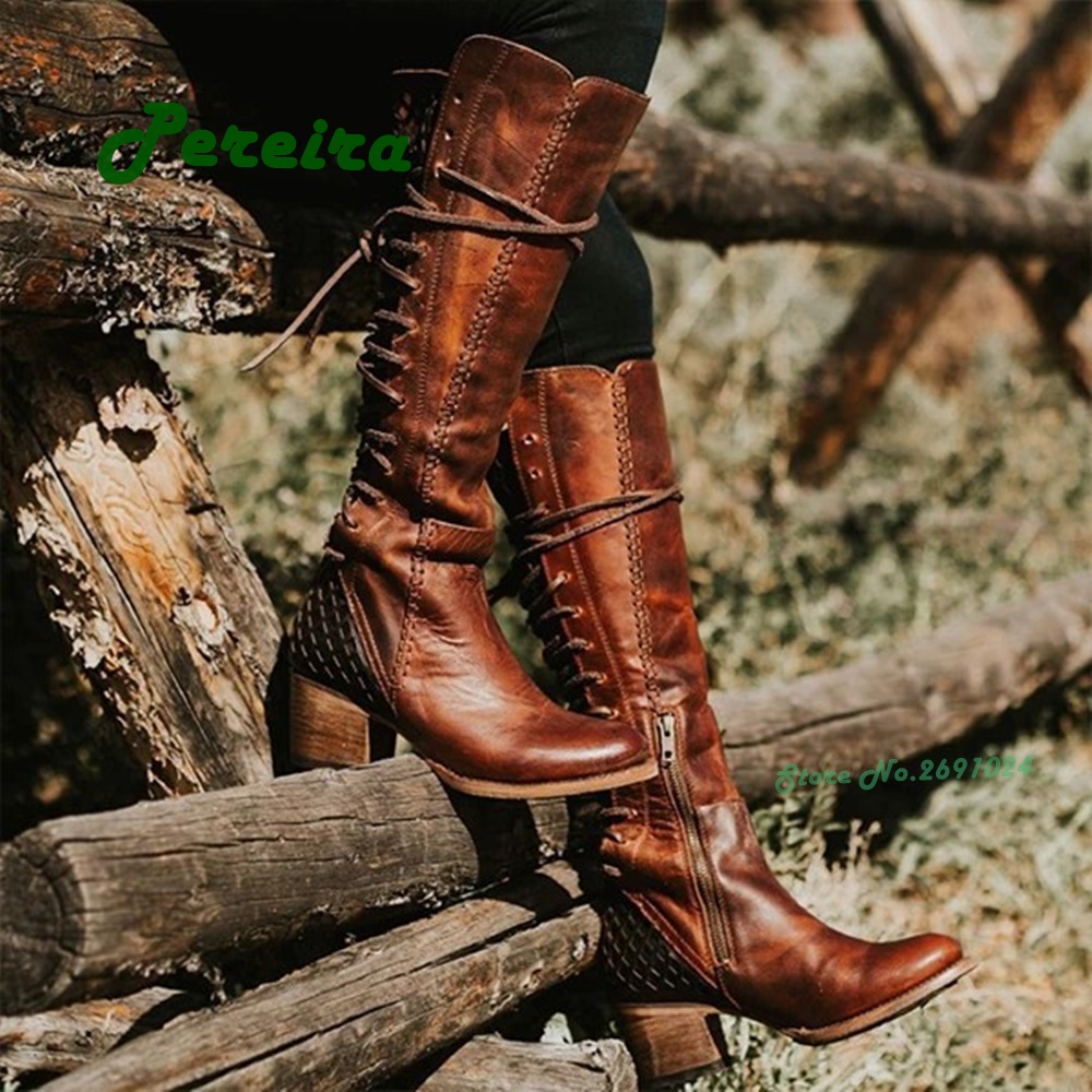 Men'S Shoes Size 43 In Us - Bottes de Cowboy Vintage à lacets