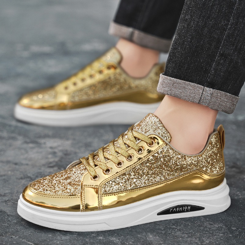 Men'S Shoes Size 43 In Us - Baskets dorées pour hommes 2025 –