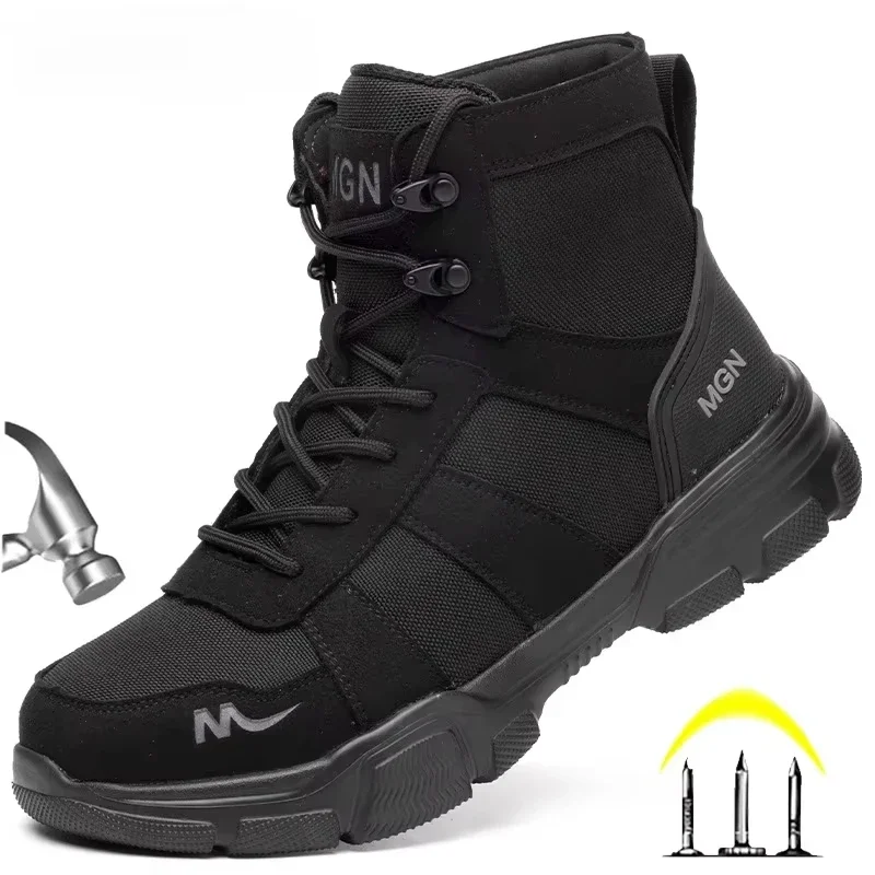 Men'S Shoes Dq - Chaussures de sécurité anti-écrasement pour hommes,