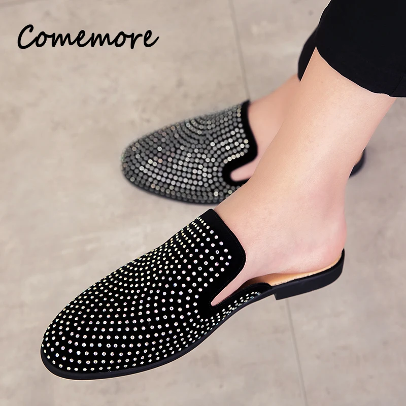 Men Shoes Louboutin - Chaussures de luxe en cuir strass