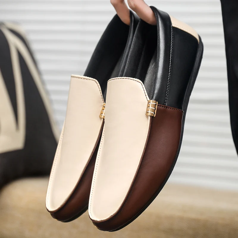 Men'S Shoes Temu - Mocassins en cuir à la mode
