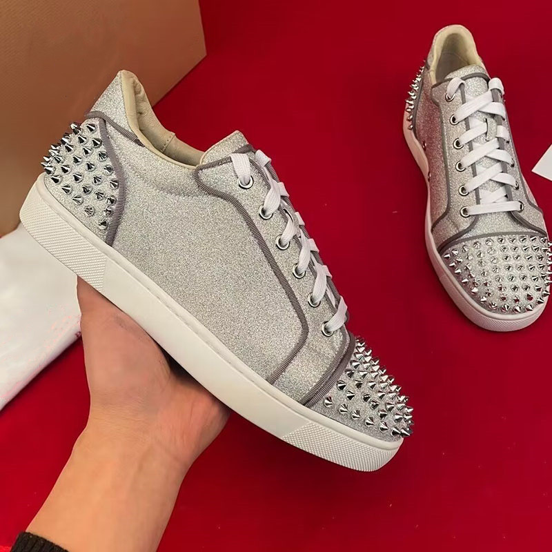 Men Shoes Louboutin - Hommes de luxe mode rivets chaussures