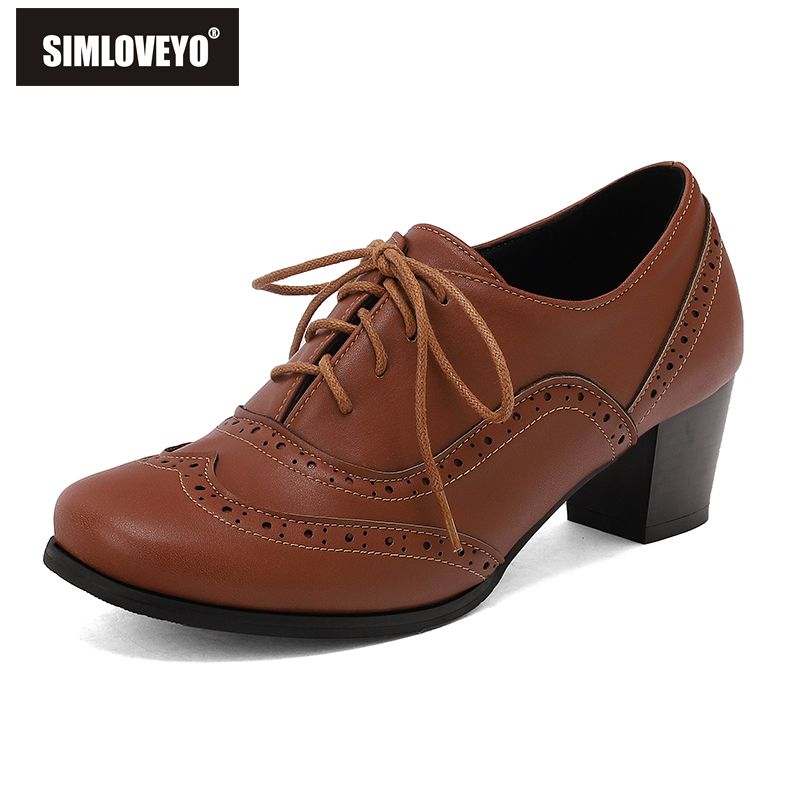 Men'S Shoes Size 43 In Us - SIMLOVEYO nouveau marron femmes pompes bout