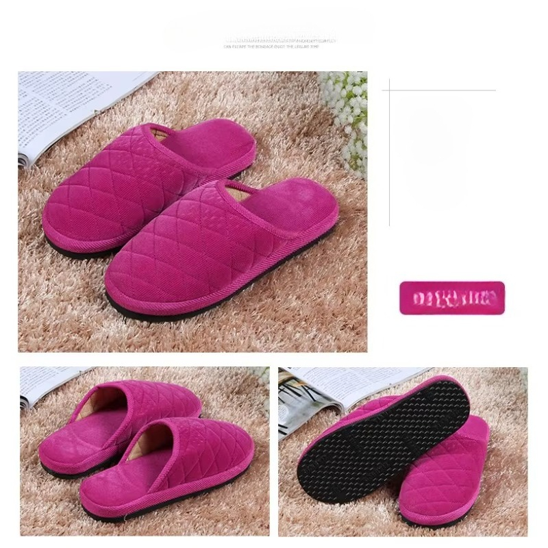 Men Shoes For Winter - Pantoufles d'intérieur en fourrure moelleuse, chaudes