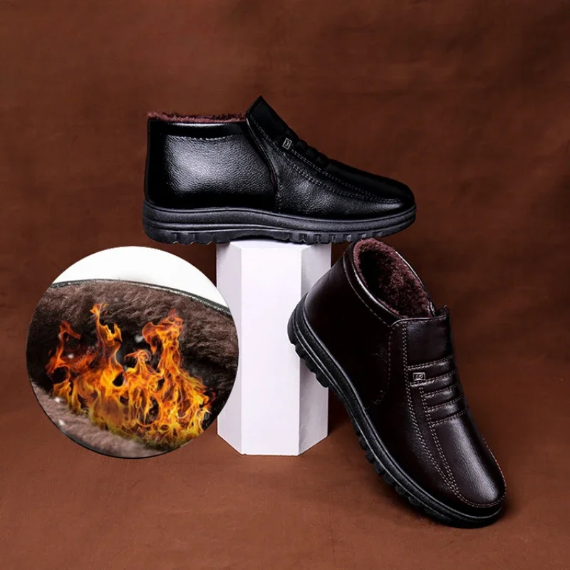 Bottes en cuir décontractées à - Men'S Shoes Temu avis et prix