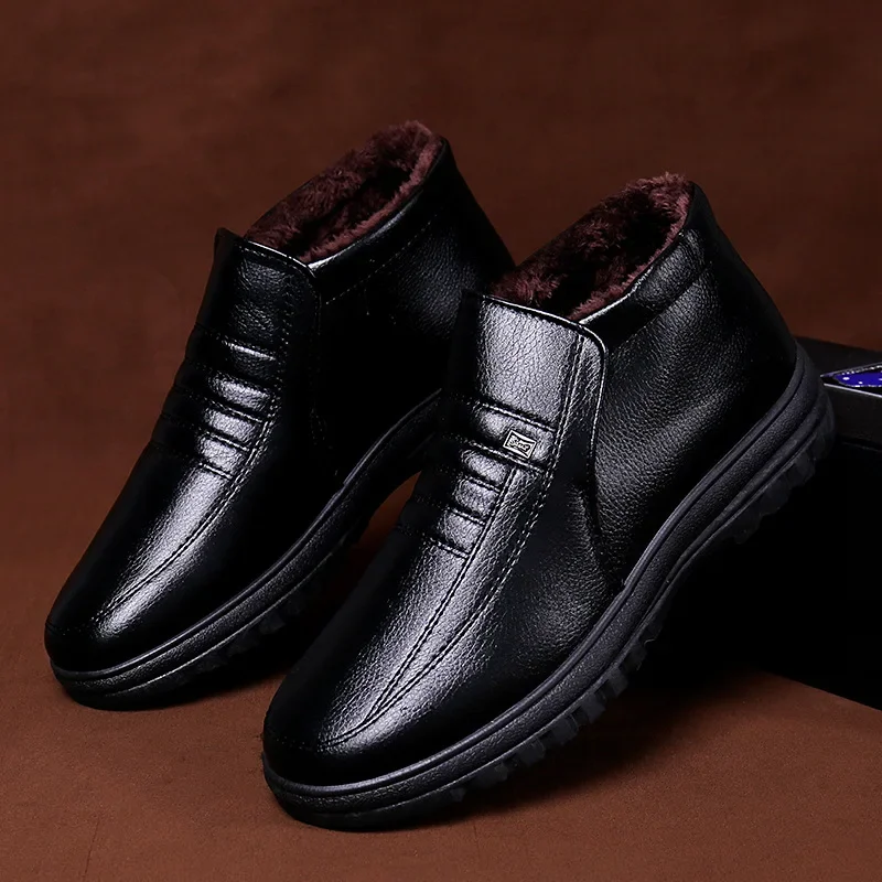 Bottes en cuir décontractées à - Men'S Shoes Temu avis et prix