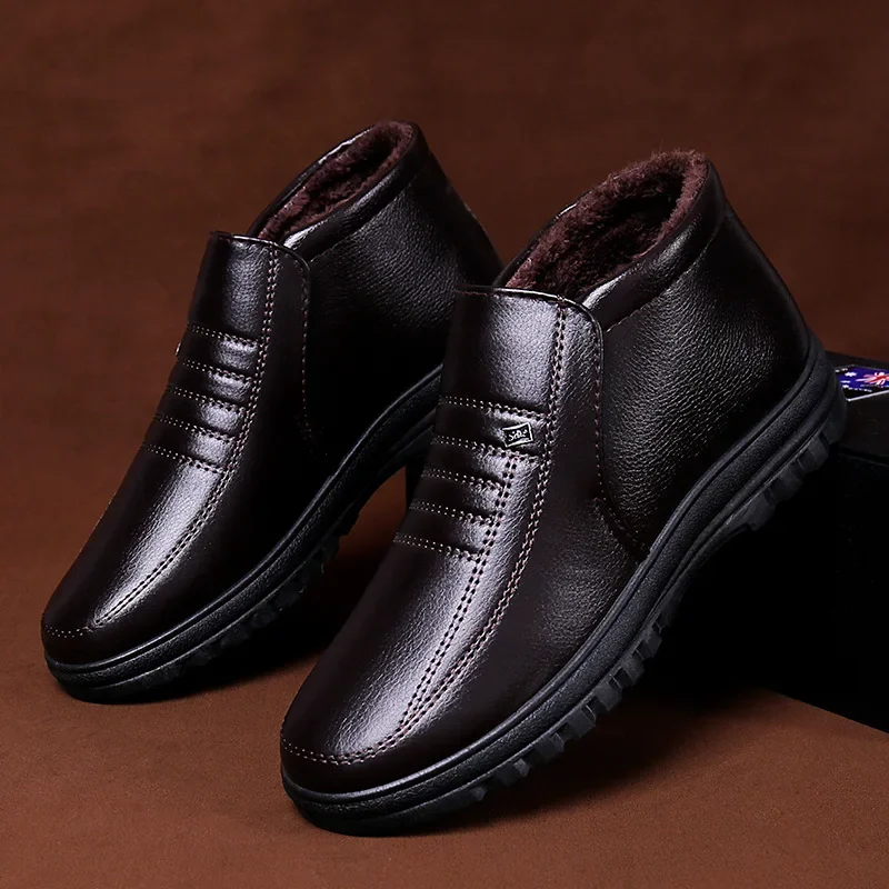 Bottes en cuir décontractées à - Men'S Shoes Temu avis et prix
