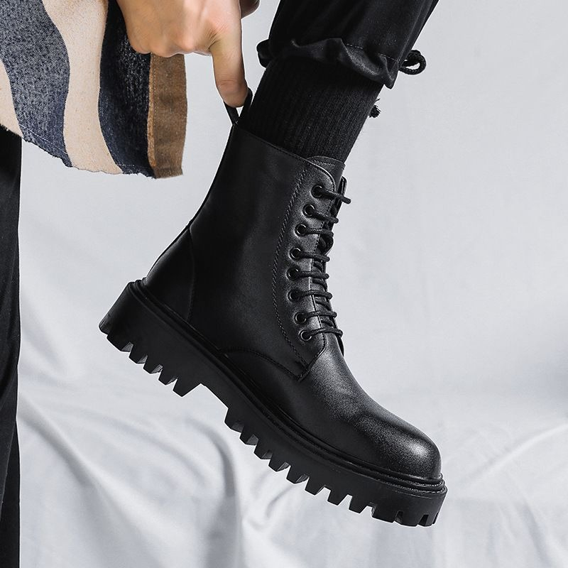 Bottes en cuir pour hommes, st - Men'S Shoes To Increase Height avis et prix