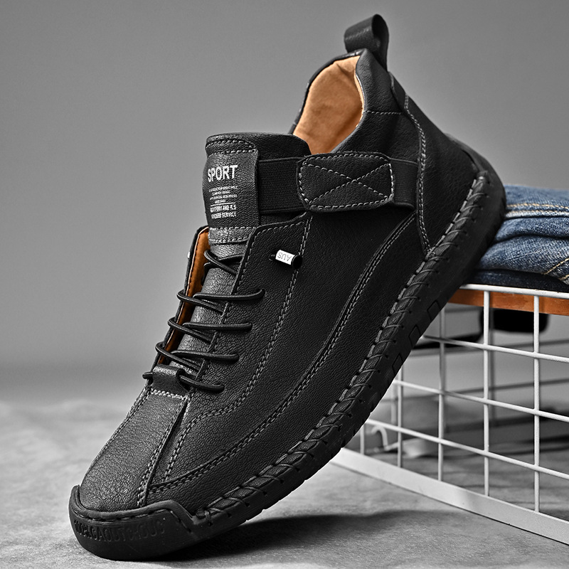 Chaussures en cuir faites à la - Men'S Shoes Size 43 In Us avis et prix