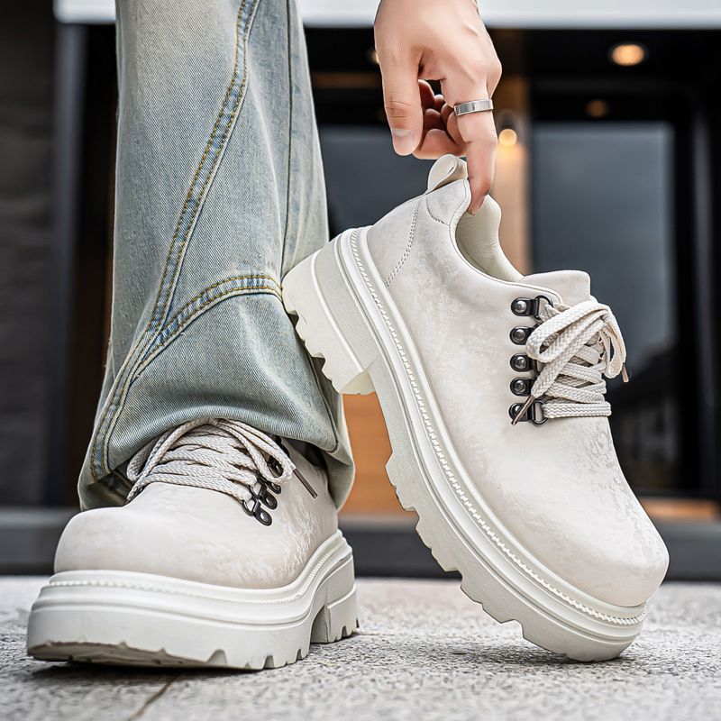 Chaussures en cuir décontracté - Men'S Shoes To Increase Height avis et prix