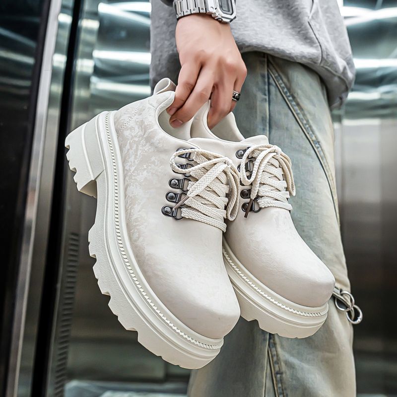 Chaussures en cuir décontracté - Men'S Shoes To Increase Height avis et prix