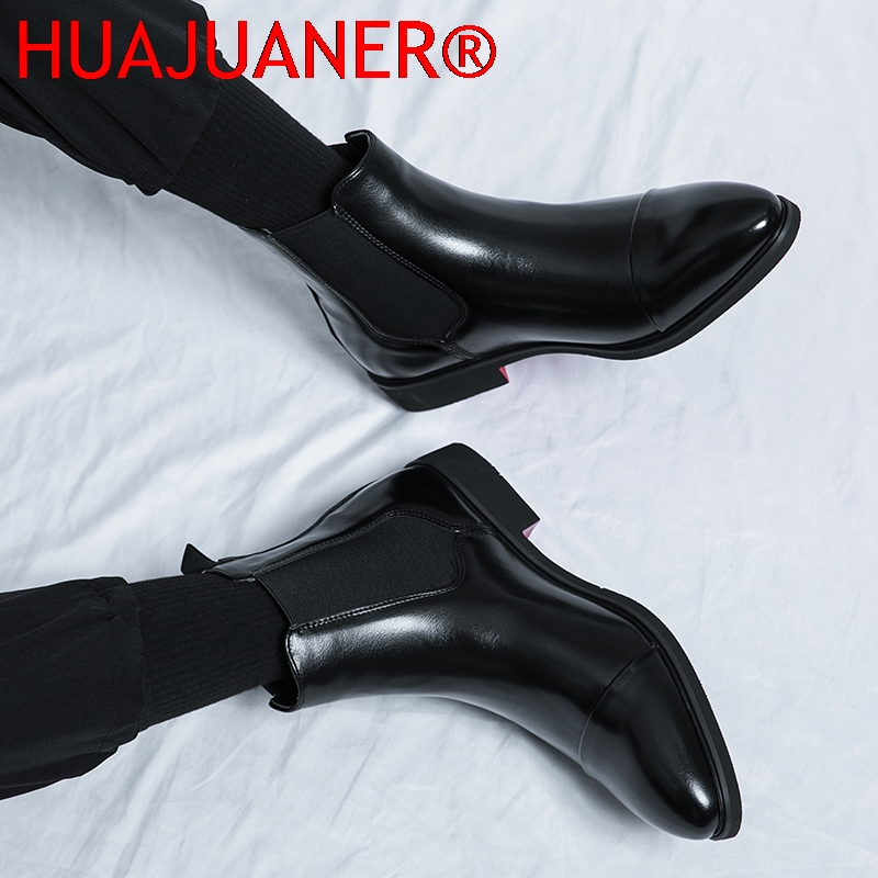 Bottes Chelsea noires de Style - Men'S Shoes Temu avis et prix