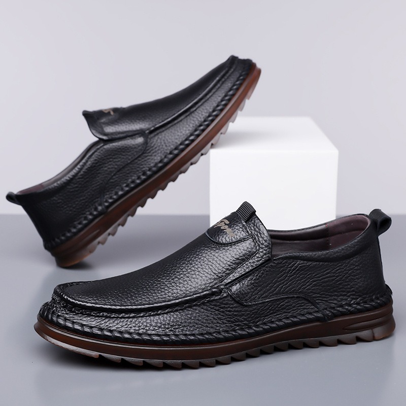 Chaussures en cuir véritable p - Men'S Shoes Size 43 In Us avis et prix