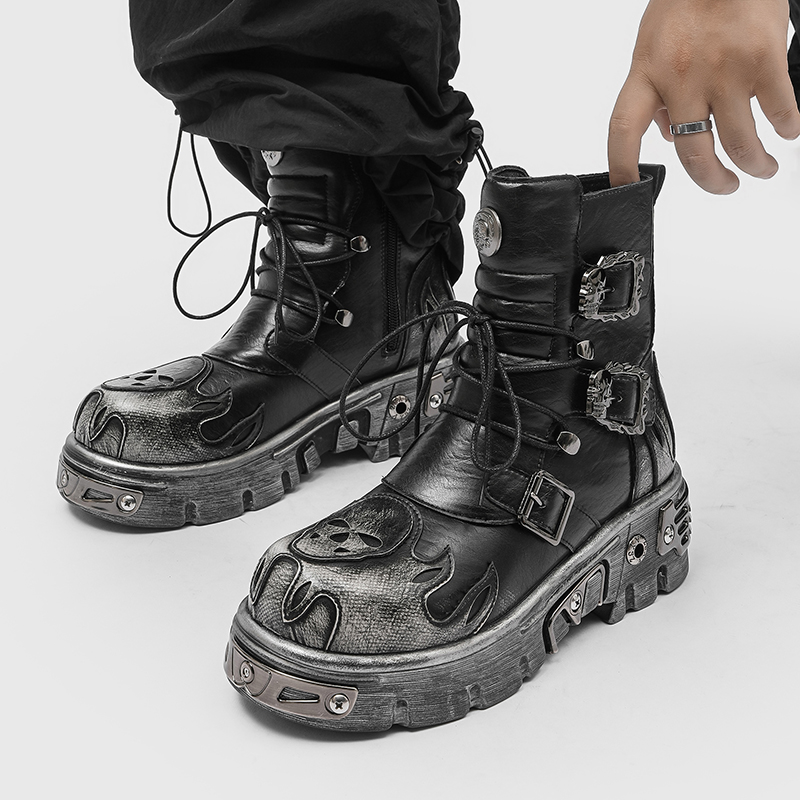 Bottes de moto pour hommes sty - Men'S Shoes To Increase Height avis et prix