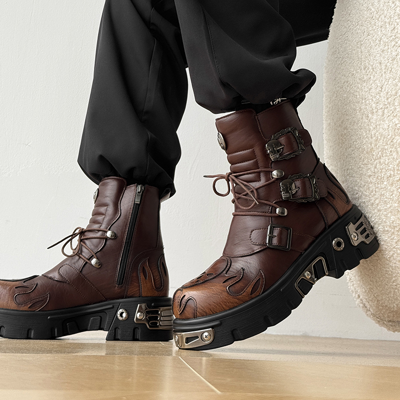 Bottes de moto pour hommes sty - Men'S Shoes To Increase Height avis et prix