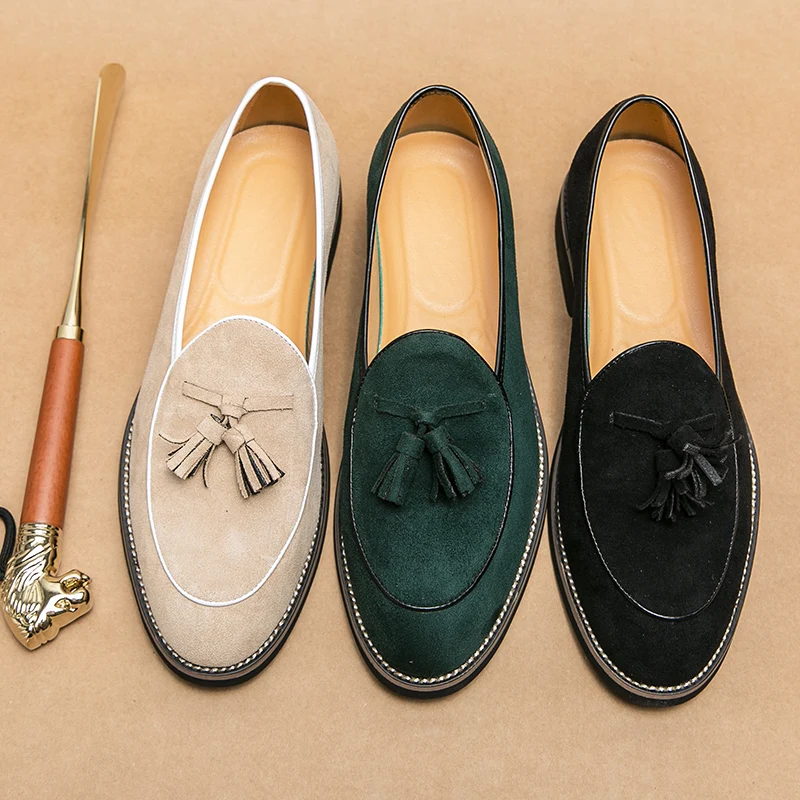 Mocassins en daim pour hommes, - Men Shoes Louboutin avis et prix