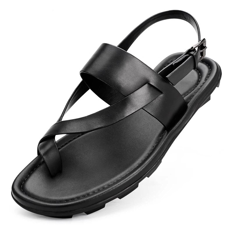 Sandales en cuir véritable pou - Men'S Shoes Size 43 In Us avis et prix