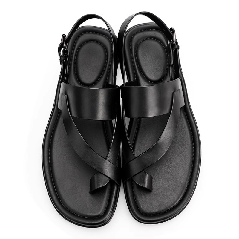 Sandales en cuir véritable pou - Men'S Shoes Size 43 In Us avis et prix