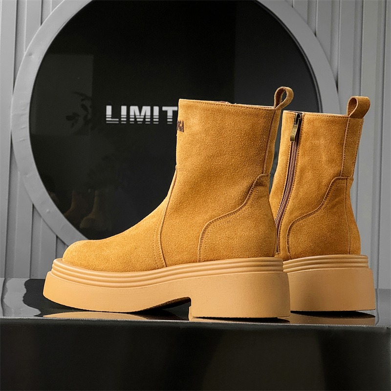 Bottes courtes rétro d'hiver p - Men'S Shoes To Increase Height avis et prix